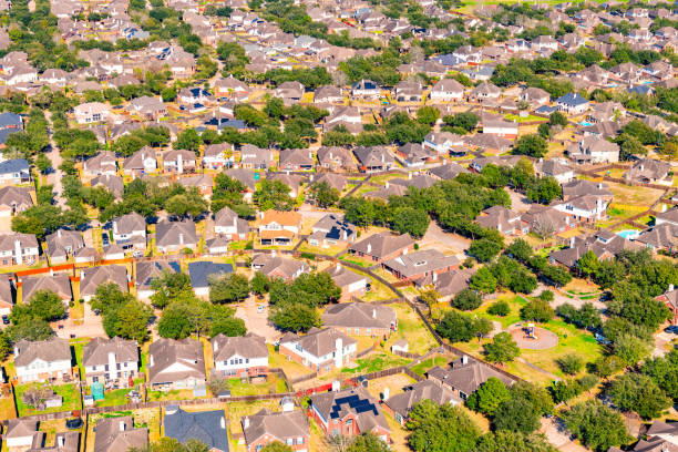 istock Suburban Houston Housing Subdivision 2165018806