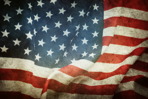 istock Grunge American flag 2165022798