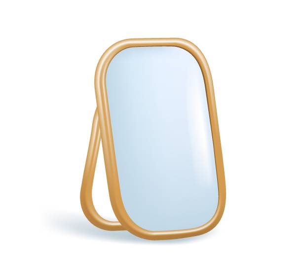 istock Photo or mirror frames. stylish interior element wooden or metallic frame. Furniture decor accessory mirror. Modern 3D 2165023294
