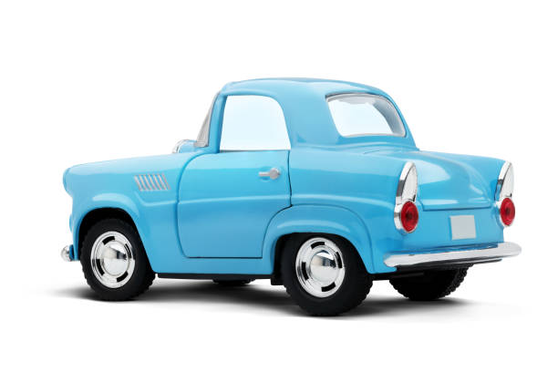 istock Blue Toy Car Rear Left View 2165023556