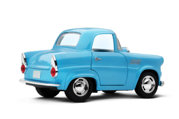 istock Blue Toy Car Rear right View 2165023562