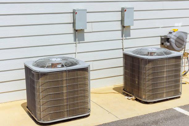 istock Install a condensing units for removing heat, moisture from an indoor space 2165024883