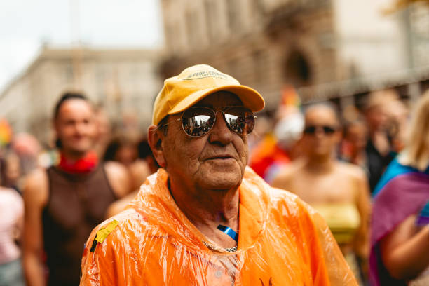 Berlin, Germany, Europe - July 27, 2024: photo of LGBTQIA+ pride in Germany. LGBT parade in Berlin, Christopher street day photography.