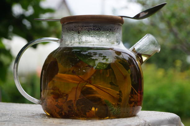istock Fresh brewed soothing drink based on herbs melissa and mint 2165032558
