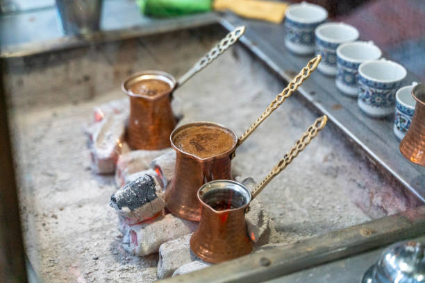 istock Turkish coffees are cooking on embers in Istanbul 2165034677