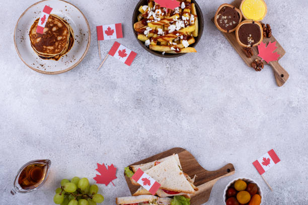 Canada Day traditional food concept.