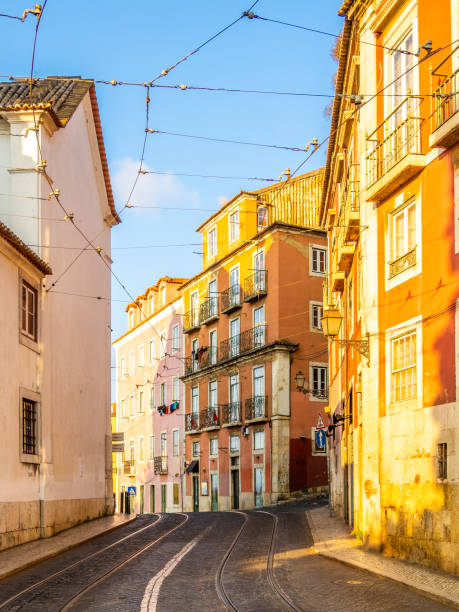 istock Alfama lighted by the morning sun 2165040480