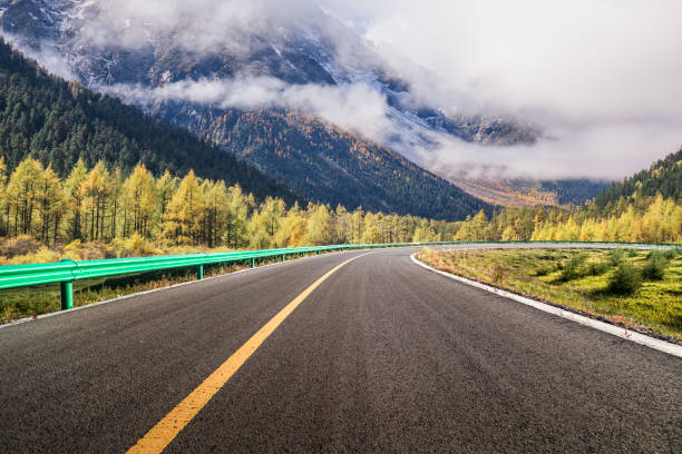 istock Mountain Road in Autumn 2165041415