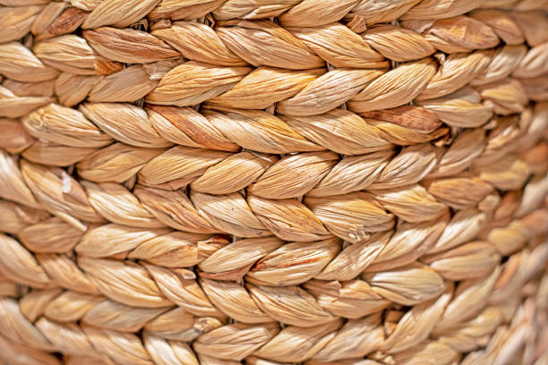 abstract background of woven natural cattail