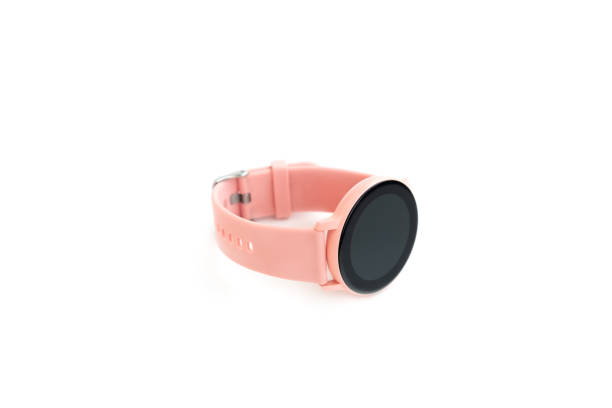 istock Smart Watch with pink strap isolated on white background, Pink Smart Watch 2165049921