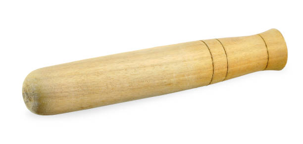 istock wooden pestle isolated on white background. 2165051809