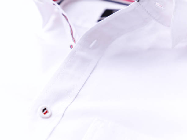 istock Close up of white Men's shirt. 2165061069