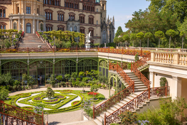 Schwerin city with riverside district