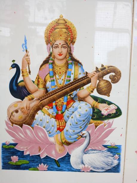 istock Hindu God Saraswati maa 2165068043