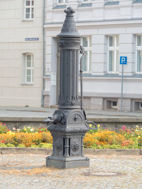 istock Antique, manual water pump 2165068130