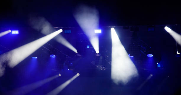 istock Blue light at a concert. Abstract background 2165075287