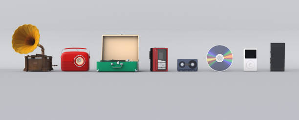 istock 3D illustration of music player evolution 2165078673