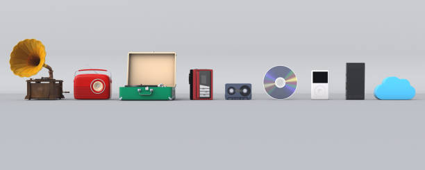 istock 3D illustration of music player evolution 2165078701
