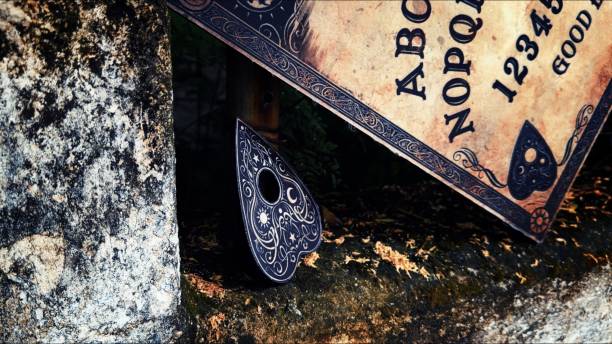 istock Witchcraft Spiritual Halloween Game Ouija Board 2165082039