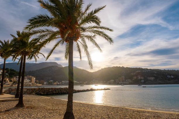 istock Sunset on the beach - Port de Soller - Island Mallorca 2165082129