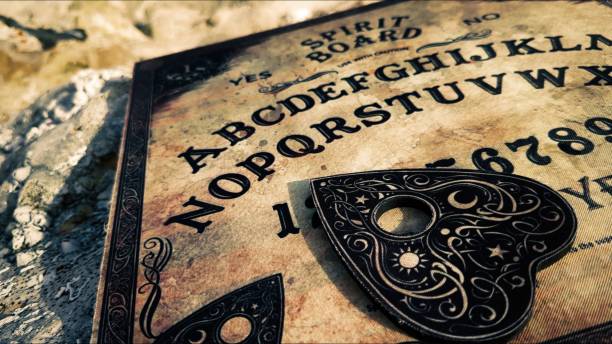 istock Witchcraft Spiritual Halloween Game Ouija Board 2165084178