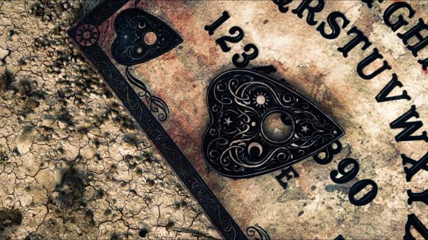 istock Witchcraft Spiritual Halloween Game Ouija Board 2165084257