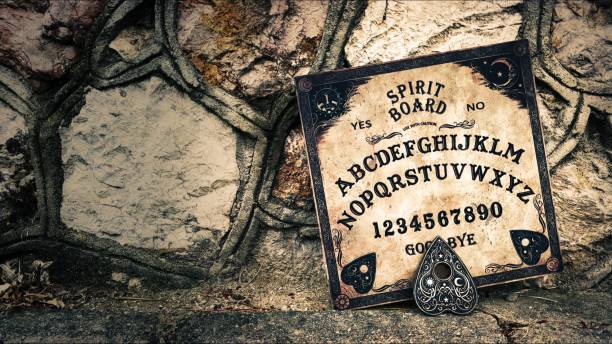 istock Witchcraft Spiritual Halloween Game Ouija Board 2165084612