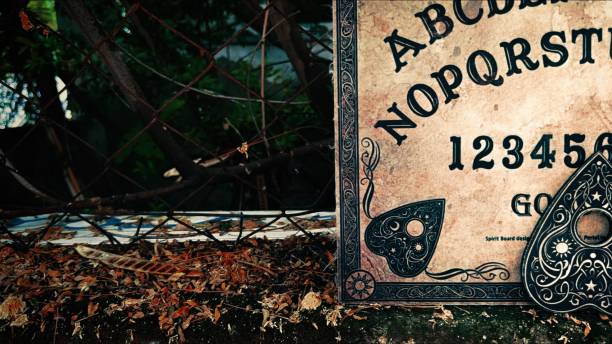 istock Witchcraft Spiritual Halloween Game Ouija Board 2165085961