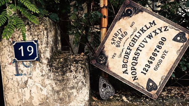 istock Witchcraft Spiritual Halloween Game Ouija Board 2165086051