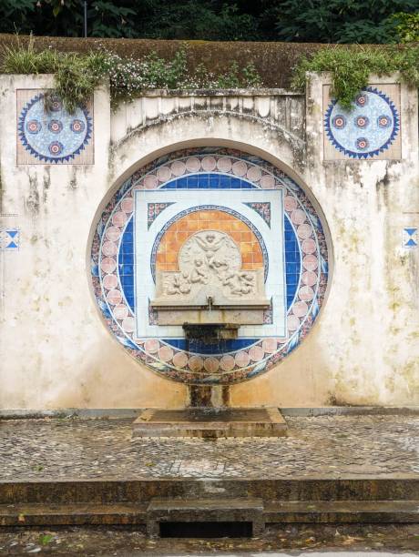 istock Circular water fountain, Sintra 2165114648