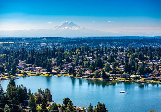 istock Aerial Burien Mount Rainier 2165118193