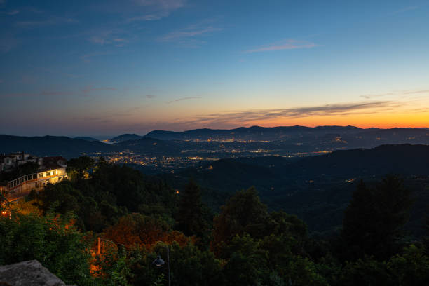 istock Twilight sky over La Spezia, Italy 2165121030