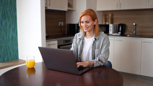 istock Businesswoman working online from her home office 2165128843