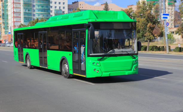 istock New eco-friendly city bus 2165128849