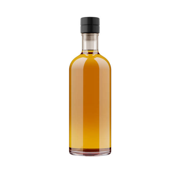 istock Wine bottle mockup studio shot on white background 2165130848