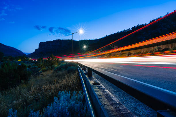 Night Driving Through Glenwood Canyon
