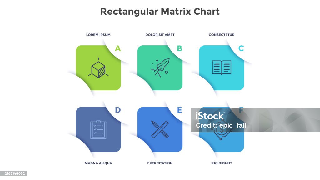 Business Development Rectangular Matrix Chart Infographic Design ...