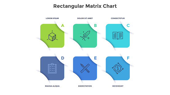 Business Development Rectangular Matrix Chart Infographic Design ...