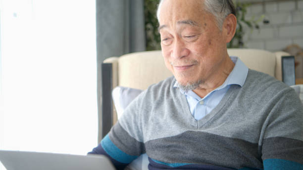istock Senior businessman working from home with emotion and postures 2165166124