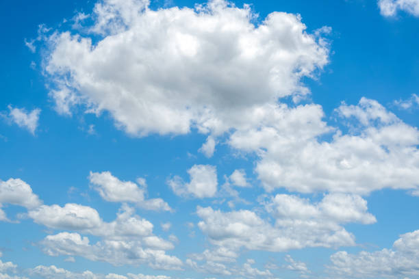 istock Blue sky background with tiny clouds. The vast blue sky and clouds sky on sunny day. 2165166254