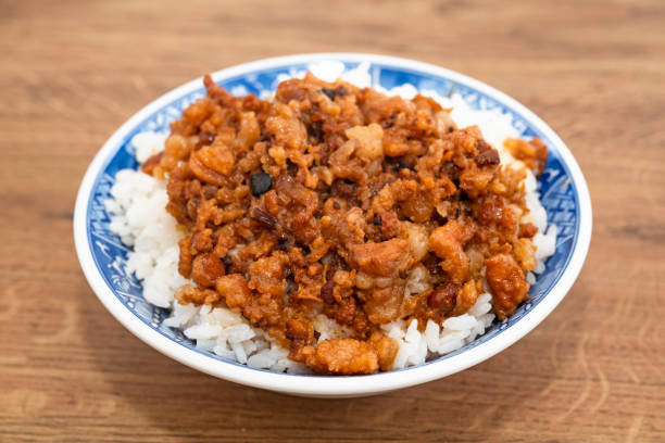 istock Braised pork rice, lu rou fan 2165168211