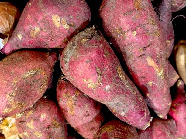 istock Closeup of Sweet potatoes 2165168961