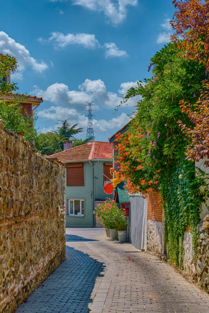 istock Streets with old houses in Istanbul 2165171693