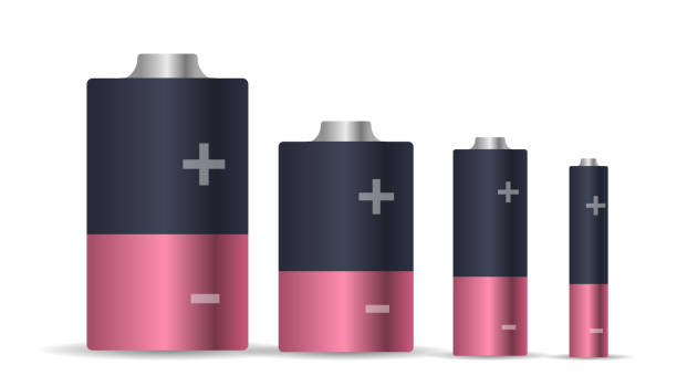 istock Set Of Batteries Of Differing Sizes And Types Isolated On White Background. Concept Of Energy, Power And Electricity 2165173838