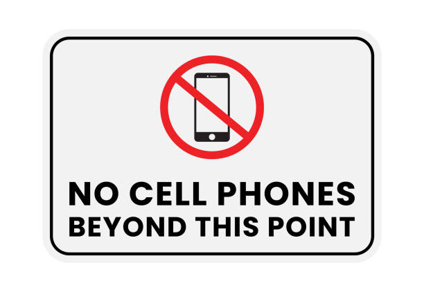 istock No Cell Phones Beyond This Point Sign, Notice, Vector, Label, Banner, Poster 2165178234