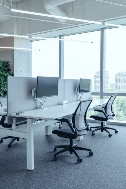 istock The modern open-plan office with a clean, organized layout. 2165181563