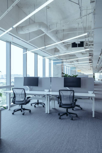 istock The modern open-plan office with a clean, organized layout. 2165181578