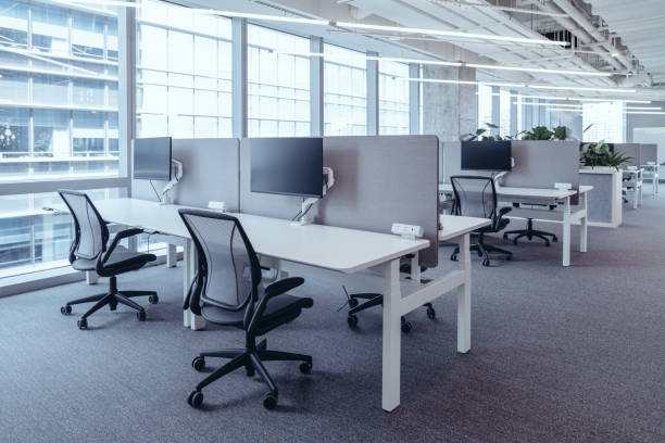 istock The modern open-plan office with a clean, organized layout. 2165181657