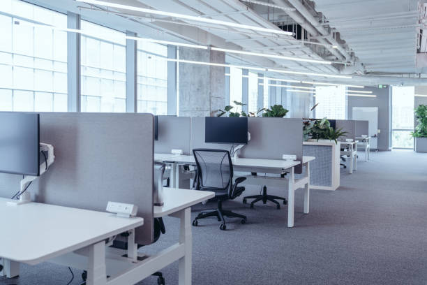 istock The modern open-plan office with a clean, organized layout. 2165181669