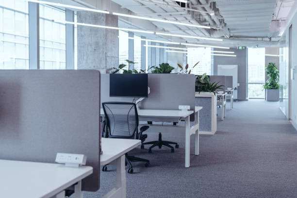 istock The modern open-plan office with a clean, organized layout. 2165181681